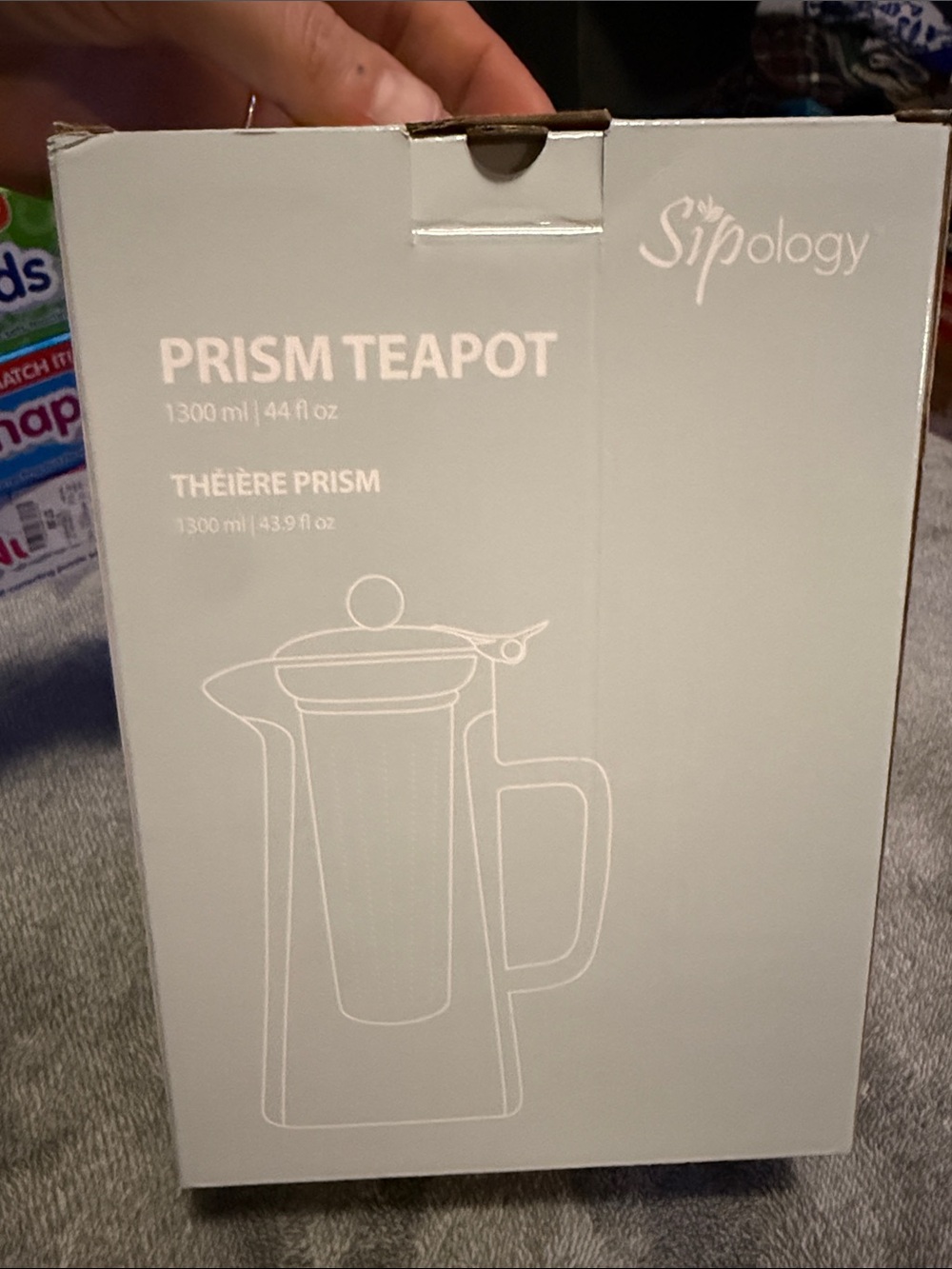 Prism Teapot - Cream White